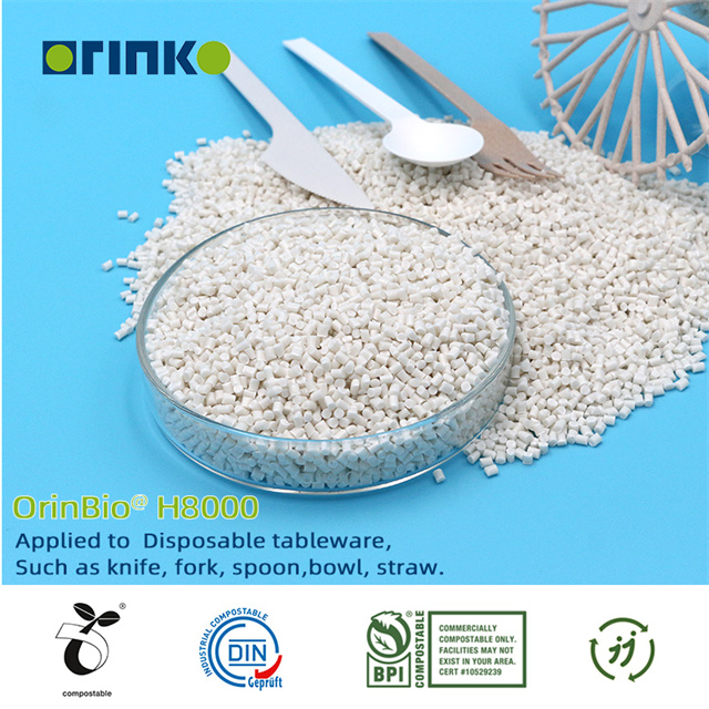 OrinBio 3d Pla 100% Biodegradable Pla Pellets Grado de extrusión para paja compostable