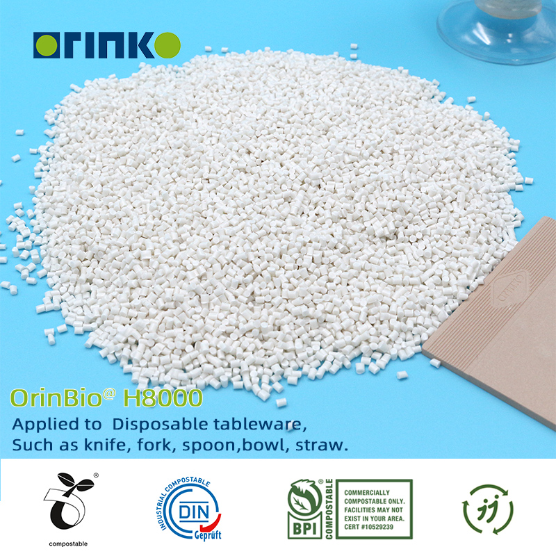 Resina cruda 100% compostable y biodegradable PLA + PBAT con precio competitivo